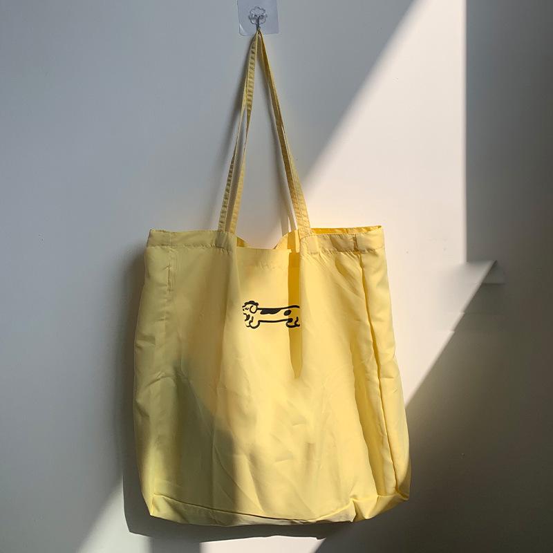 Schultertasche aus Kord-Canvas mit Leopardenmuster - Koreanischer Stil, Neues Sommer-College-Design