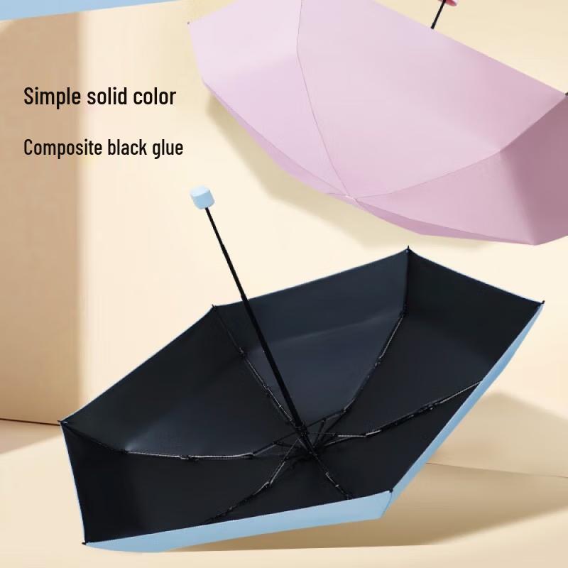 Hongye UV Protection Ultra-Flat 5-Fold Umbrella