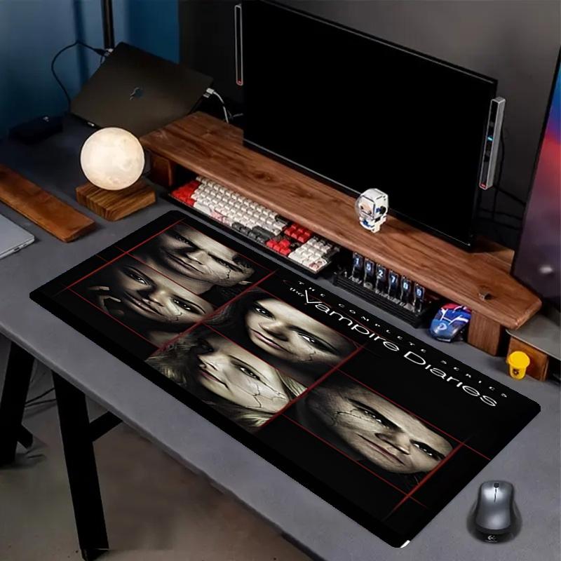 The Vampire Diaries Print Mouse Pad, Anti‑Slip Desktop keyboard Mat, for PC Laptop Gaming Working Daily Use, Cool Festival Surprise Gift