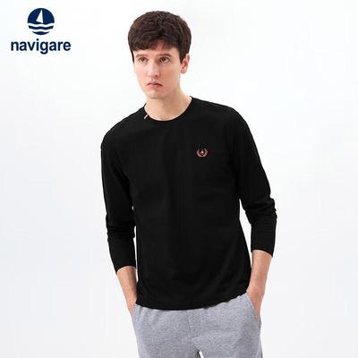 Men's 100% Cotton Long Sleeve Sailboat T-Shirt
