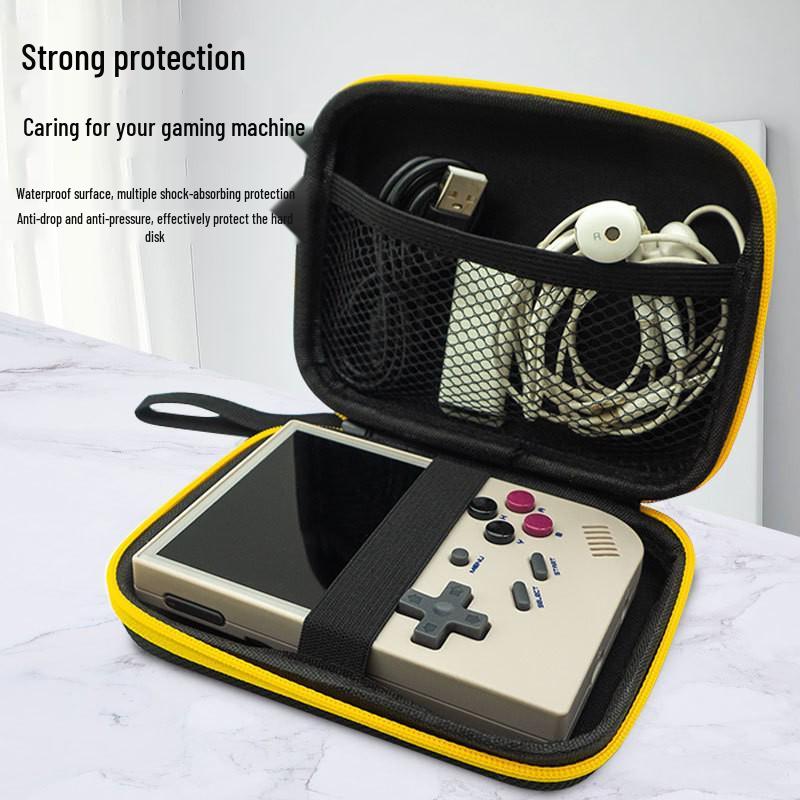 Brother Zhou RG405M RG557 Game Console & RG28XX RG353PS Accessory Storage Bag with Tempered Film