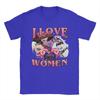 Men's Hazbins Hotels I Love Women T Shirts  Cotton Clothes Vintage Short Sleeve Crewneck Tees Plus Size T-Shirts