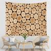 Geometric Wood Pattern Tapestry Northern Europe Style Tapestry Hippie Home Living Room Bedroom Decoration Psychedelic Tapestries