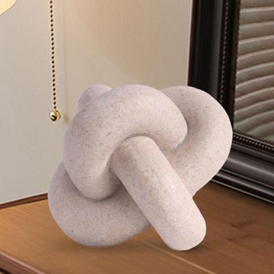 Knot Geometric Sculpture Tabletop Ornament Creative Simple Decorative Figurine Modern Statue for