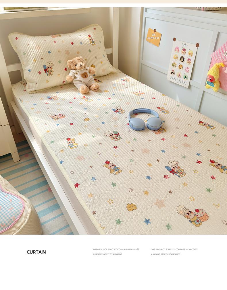 (Student Season) Small Fresh Printed Cotton Bed Cover Student Bed Cover