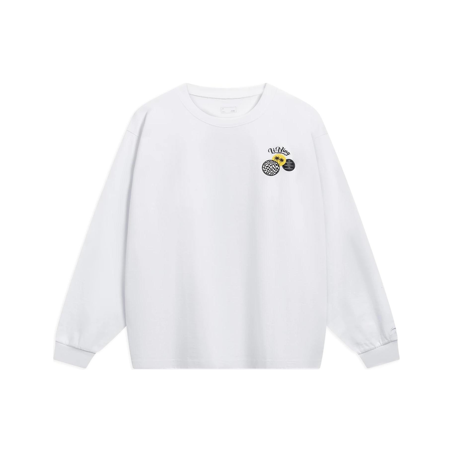 Li-Ning Skateboarding Graphic Sweatshirt White Men s AHST079-3 M