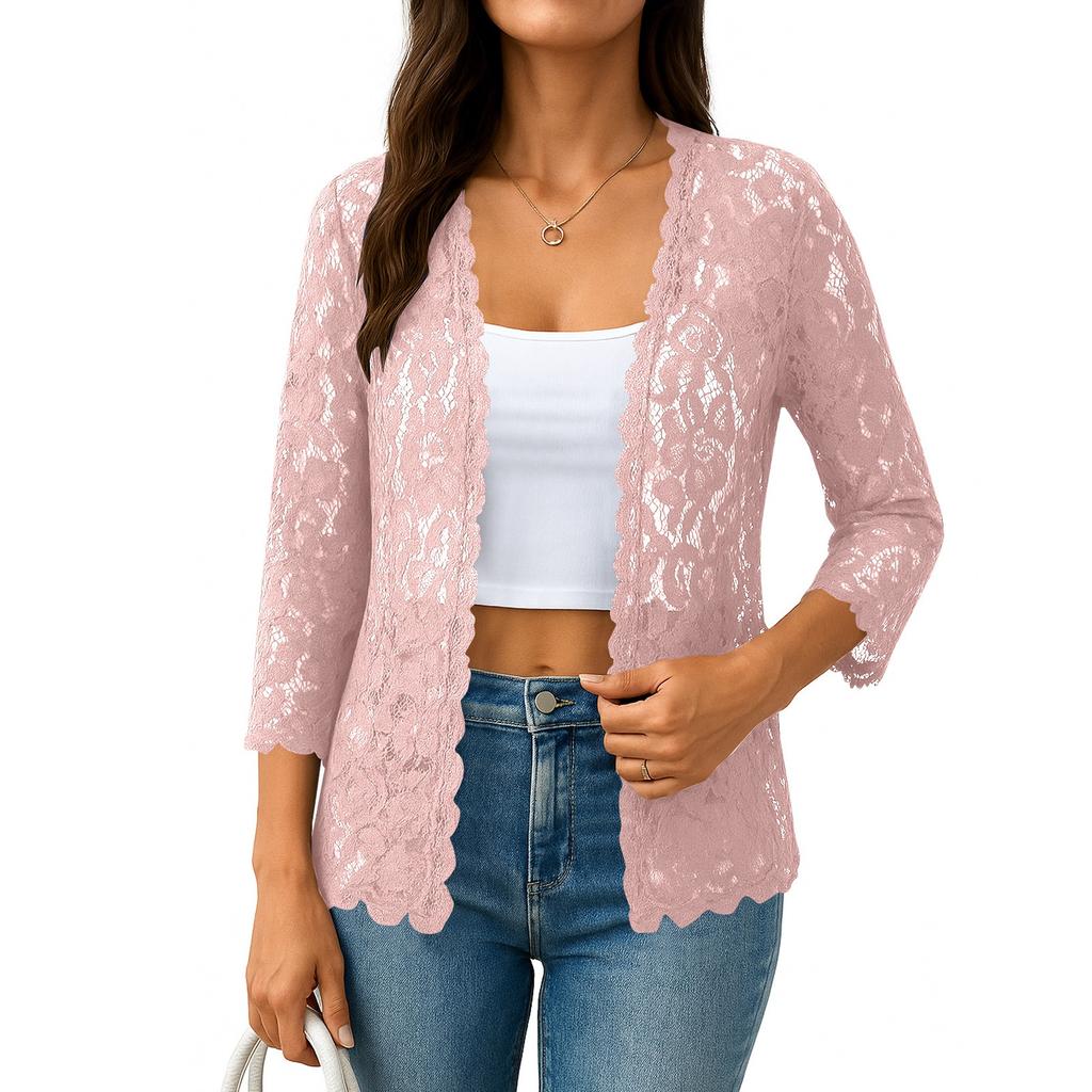 Koszule z rękawami 3/4 dla kobiet Śliczne nadruki Koszulki z nadrukami Bluzki Casual Plus Size Podstawowe topy Pulower