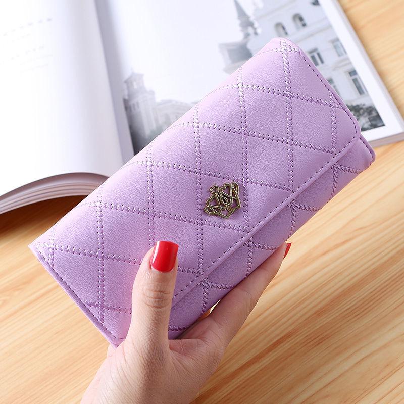 PU Leather Diamond Pattern Women s Wallet - Short Aristocratic Style 2024 823₽