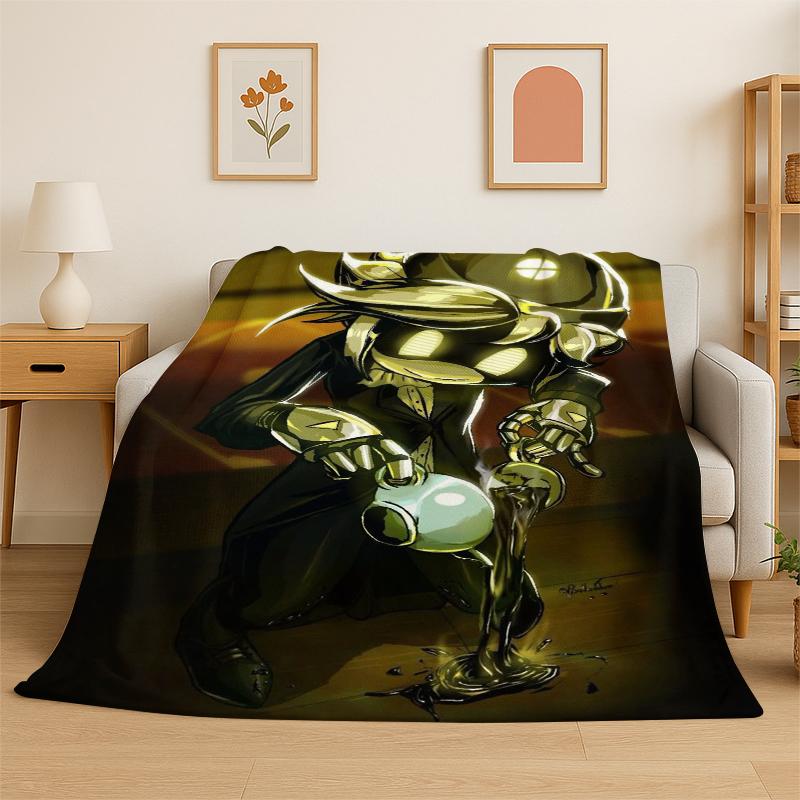 

Cartoon Murder Drones Uzi V Robot Flannel Blanket Soft Warm Throw Blanket for Bedroom Living Room Bed Travel Camping Picnic 75x90cm