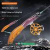 Ice Fishing Rod Set 2023: Winter Carbon Rod with Round and Flat Tips, Mini Size, Straight Handle