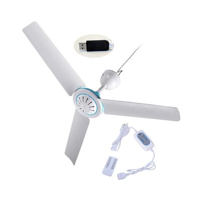 Malý USB stropní ventilátor s dálkovým ovládáním 4 rychlosti USB stropní ventilátor závěsný ventilátor pro kempování postel kempingový stan markýzy box