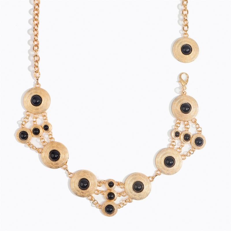 Böhmische Edelstein Bauchkette Handgefertigte Metall-Hüftkette Körperschmuck für Partys Festivals Dehnbares Hüftzubehör