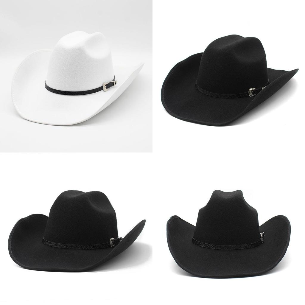Vintage Cowboy Hat With Wide Brim For Summer Sun Protection And Breathability