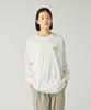 Snow Peak Soft Cotton Relaxed Logo L/S T-Shirt TS-25AU010, Cut and Sew, Long Sleeve T-Shirt, Men's and Women's, Size L, Off White