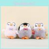 Penguin Plush Little Keychain With Glasses Designed With A Checkered Bow Tie