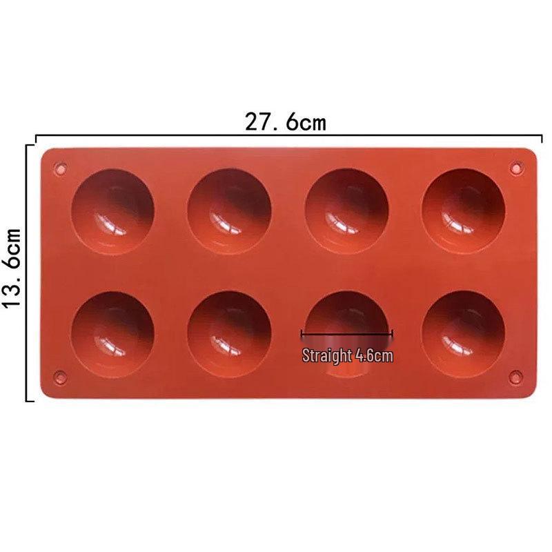 Silicone Molds for Round, Ball & Semicircle Shapes – Ideal for DIY Baking: Chocolate, Cupcakes, Puddings, Desserts Decoration