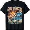Vintage Great Retro Lakes Gulf of Mexico and Lake Ontario T-Shirt
