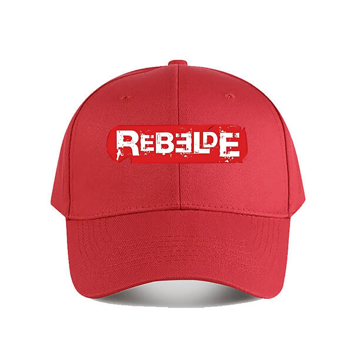 

Rugged Distressed REBELD Bold Text Baseball Cap Fashion Outdoor Sports Sunhat Unisex Snapback Cap WoUnisexs One Size