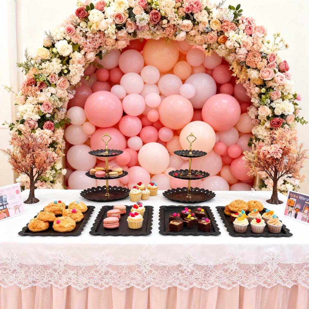 European Three-Tier Dessert Stand: Elegant Fruit Plate and Cake Display for Afternoon Tea