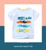 Boys' Pure Cotton Cartoon Print Korean-Style T-Shirt for Spring/Summer 2026