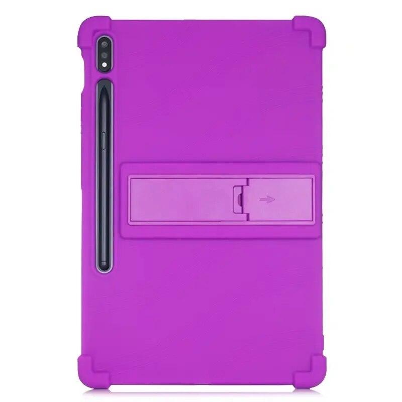 Case For Samsung Galaxy tab S9  Plus FE 12.4 Cover For Tab S9 11incs SM-X810 X816B Kickstand Funda with 4 Shockproof Airbags Soft Silicone