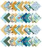 Soimoi Summer Print  Precut 5-inch Cotton  Fabric  Quilting  Squares  Charm Pack DIY Patchwork Sewing Craft-