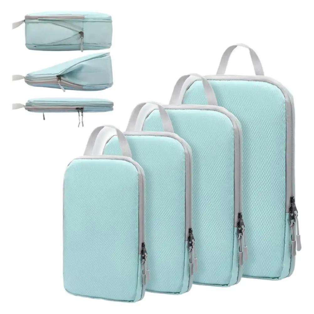 Cubi Organizzatori Compressione per Viaggio, Borsa Organizer per Bagaglio Cubi Organizzatori Espandibili Compressibili per Bagaglio a Mano Tr B9K3
