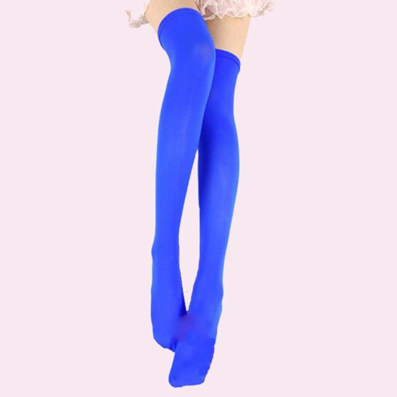 Stockings Lolita Ladies Girls Warm Knee Socks Sexy Soild Color Long Socks Women Over Knee Thigh High Over The Knee