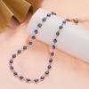 Women's Blue Turkish Evil Eyes Necklace for Women Fashion Gold Color Stainless Steel Necklaces Enamel Bead Jewelry Gift