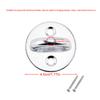 2Pcs Eye Pad Plate Stainless Steel Round U-Shaped Hanging Hooks with Screws Hardware Suspension Training Straps