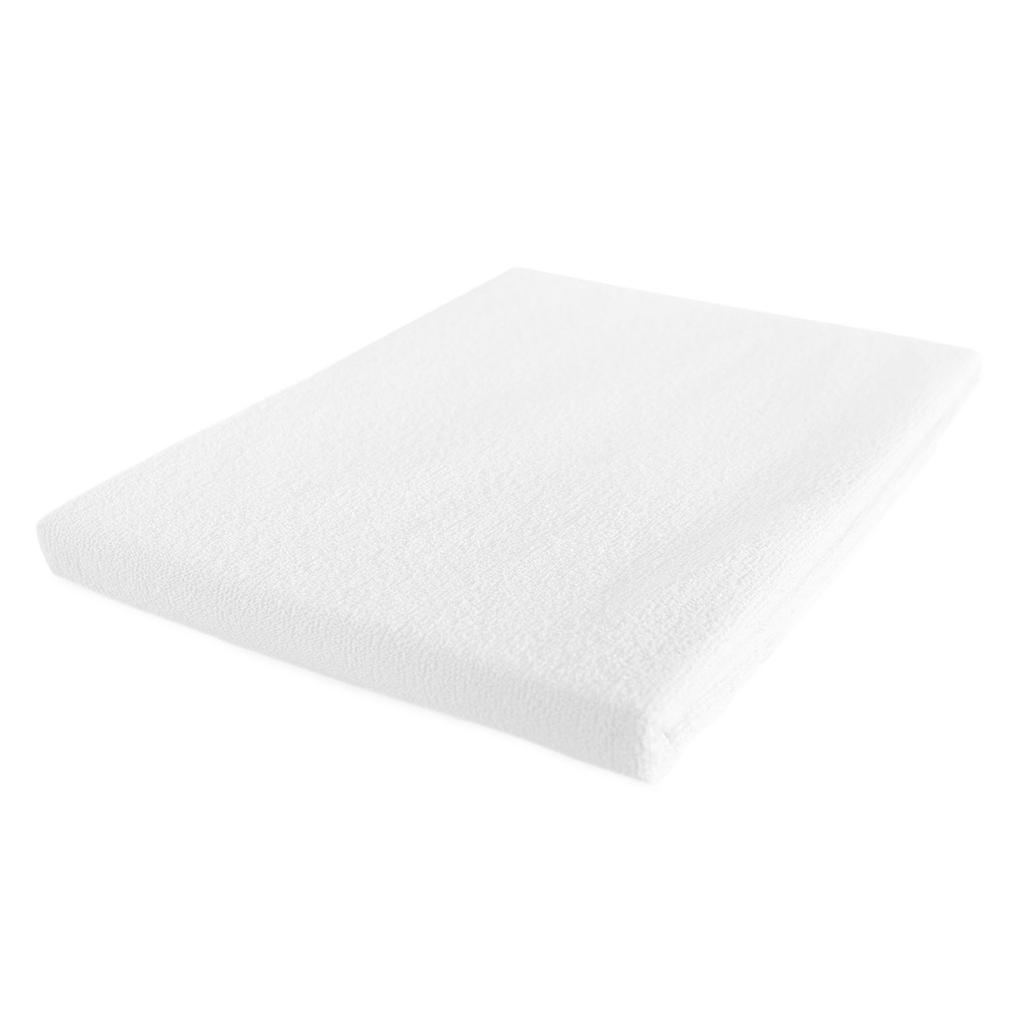 Mattress protector 90x190 COTTON TERRY, breathable and waterproof, white
