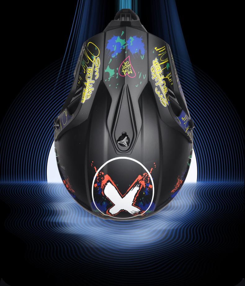 DOT Certified Full Face Off-road Motorcycle and Mountain Bike Helmet for Downhill Riding Safety.