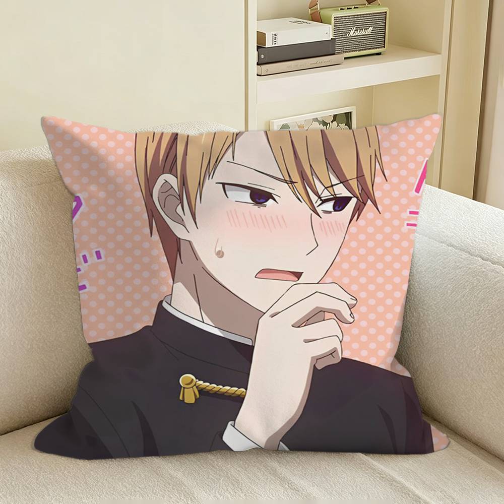 Shirogane From Love Is War Square Sofa Pillow Cover Solid Color Living Room Home Decor Cushion Case