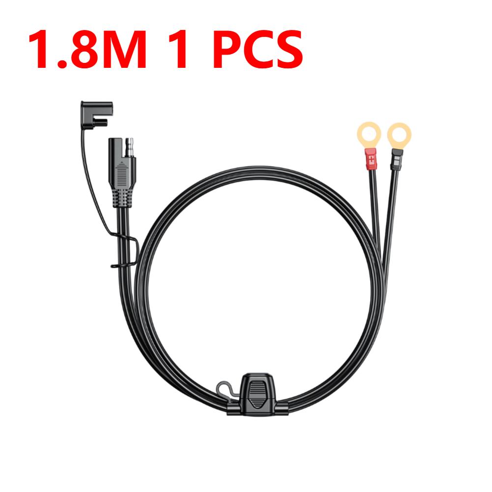12-24V Ring Terminal Cable Connector Moisture-proof 18AWG 2 Pin To O Ring Terminal Extension Cord for Battery Charger/Maintainer