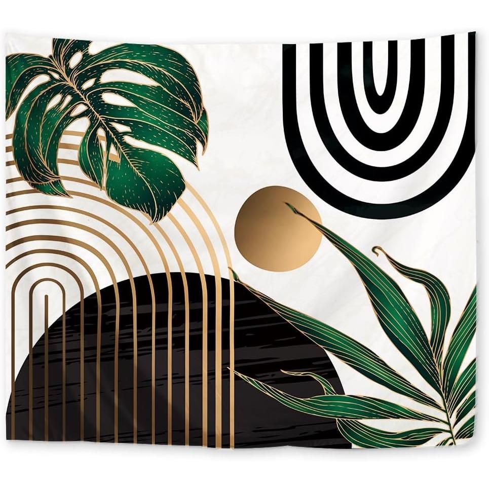 Yokeb tapestry abstract emerald green 75x100