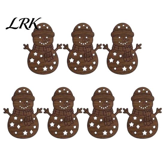 Holiday Wall Hanging Signs 7Pcs 3D Light-Up Wooden Reindeer Christmas Decor with Warm LED Backlight, Peel And Magical Atmosphere Stick Rustic Art for