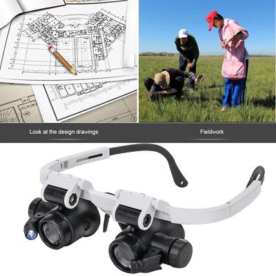Led Magnifier Glass Loupes 8x/15x/23x Lens Reading Repair Magnifying Eyewear Observation Loupe For Coin Stamps Jewelry