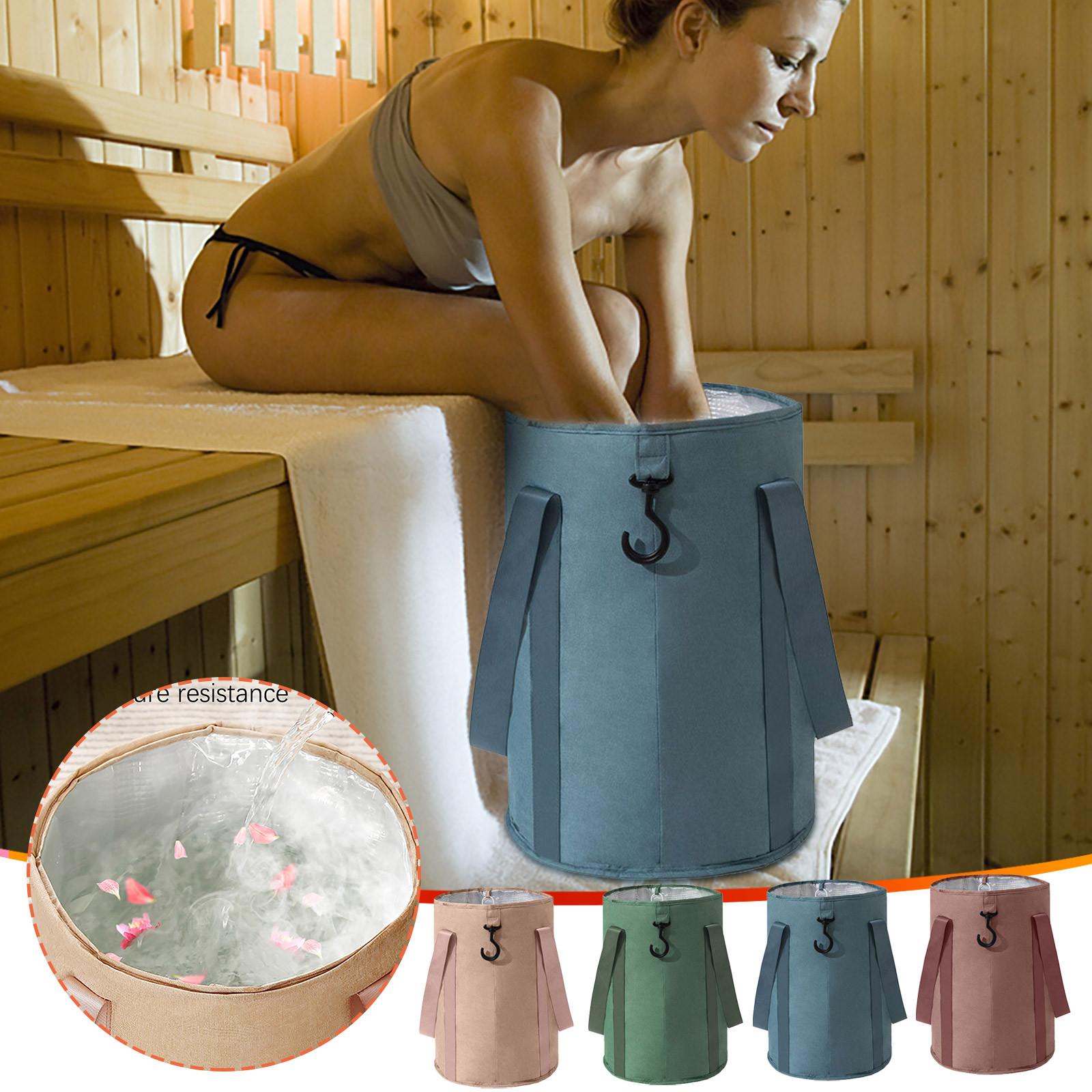 

Складний басейн для води Відро для замочування ніг Сумка для замочування ніг Відро для води великої місткості гарячі рожевого кольору