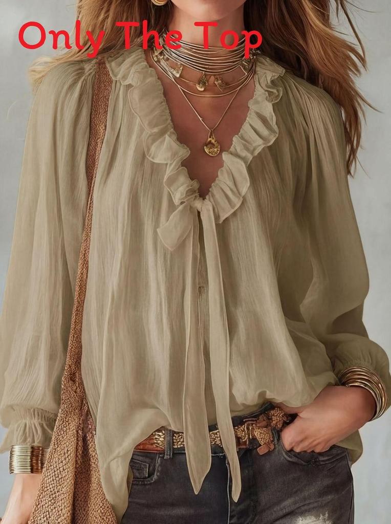 Streetwear Style Ladies V Neck Shirt With Splicing Design For Casual Wear