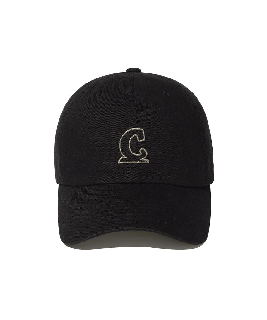 COVERNAT [Cozy Fit] Outline Symbol Logo Ball Cap Black