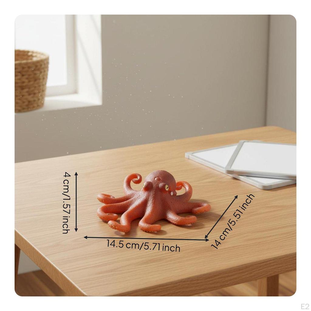 Cephalopod Figurine Lifelike Details Realistic Toy Educational Marine Animal Model for