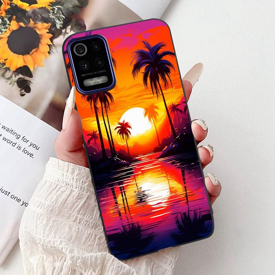 For LG K52 K62 2020 Case Silicone Soft Back Cover For LGK52 K 62 2020 Fashion flower Phone Case Shockproof Protective Bumper