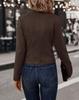 Retro Suede Double-Breasted Jacket with Decorative Buttons