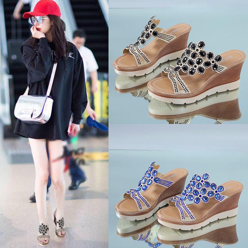 Sequin Bow Slippers Women's Summer Lightweight Sandals