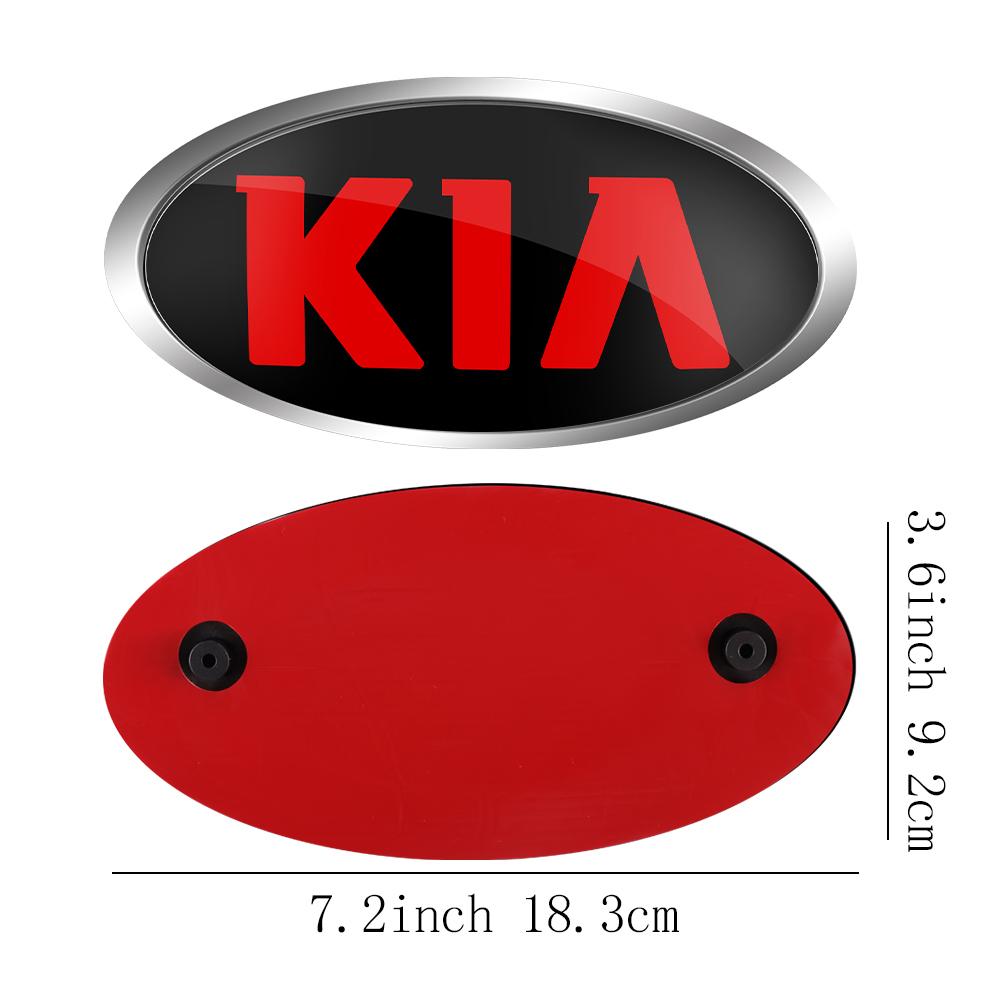 1 Stück Auto Frontklappe Emblem Heckklappe Abzeichen Aufkleber für Kia Rio Picanto Sportage Niro Morning Ceed Optima Seltos Sorento Cerato