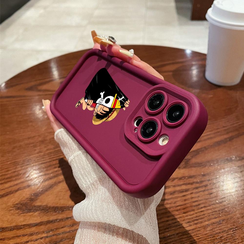 LZ28 One Piece Luffy Gear 5 Silicone Phone Case for SamsungA15 A35 S24 S23 Ultra S22 S21 Plus S20 FE A05 A06 A54 A55 A53 A14 M15 Shockproof Back Cover