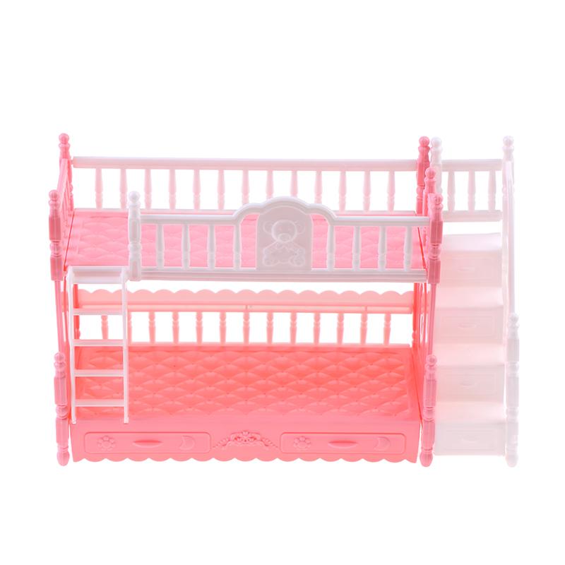 Doll Toy European Furniture Style Bunk Bed Double Bunk Bed Girl Birthday Toy