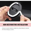 Car Door Strike Protector, Silicone Shock Absorber Pads, Car Door Lock Cover, Universal for Most Cars (Black)