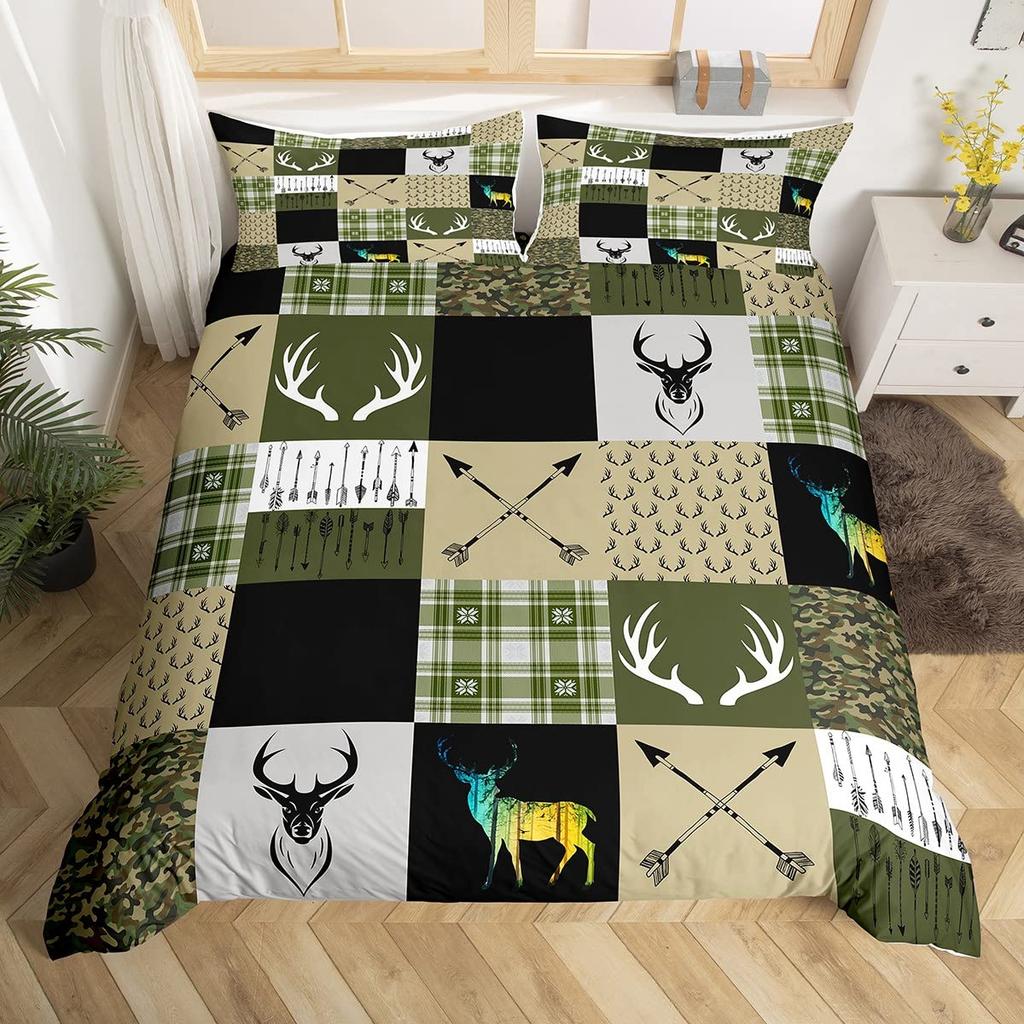 Green Theme Duvet Covers For Kids Adults Queen King Size Single Bed Double Bed With 1 Quilt Cover 2 Pillowcases Lightweight Down