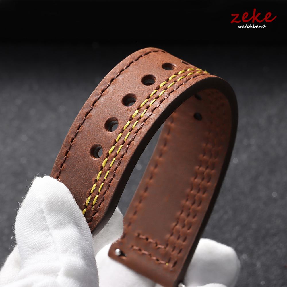 Vintage Genuine Leather Watch Strap 20mm 22mm Quick Release Hand Stitching for Men Women Wristband for Huawei Watch GT5/GT4 Belt